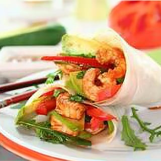Shrimp Vegetable Wrap